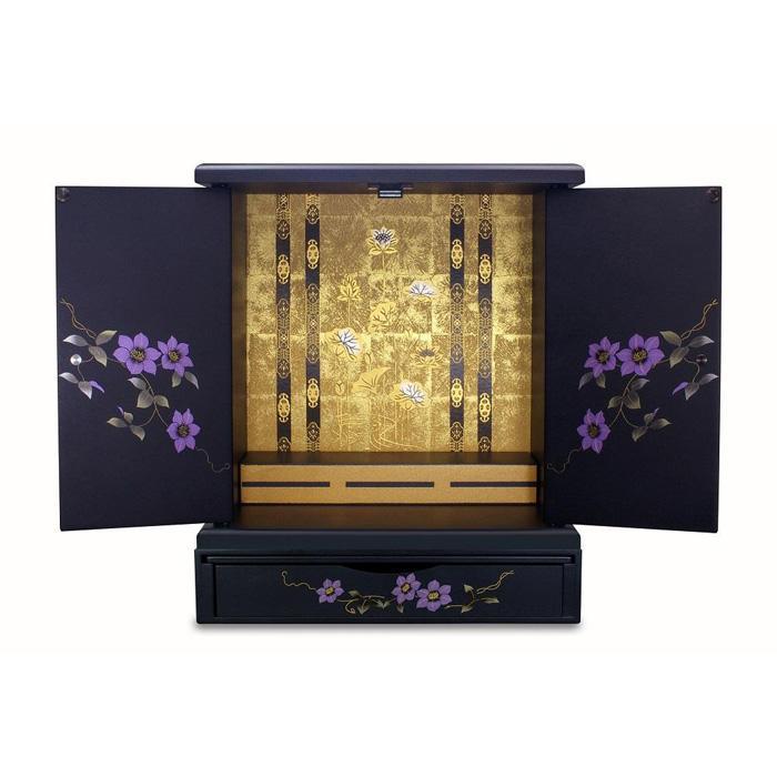 【ふるさと納税】タツクラフト 紀州塗り ミニ仏壇+置き台 セット 鉄仙 大 【Tk247】 | 仏壇 日用品 人気 おすすめ 送料無料