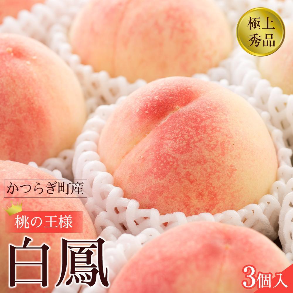 【ふるさと納税】先行販売!【モモ】 白鳳 桃の王様!食べきりやすい3個入り【2025年6月下旬頃より順次発送】【秀品】こだわり農家厳選 【KG17】 | もも フルーツ 果物 くだもの 食品 人気 おすすめ 送料無料