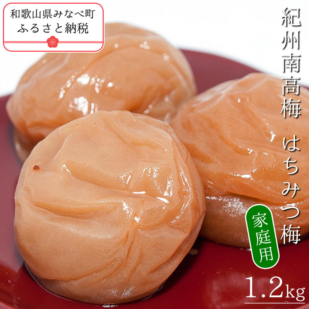 【ふるさと納税】紀州南高梅はちみつ梅〔家庭用〕 1.2kg | 訳あり 日本一の梅の産地 紀州 紀州梅干 和歌山 梅 うめ ウメ 梅干し 梅干 塩分控えめ 塩分 8% 減塩