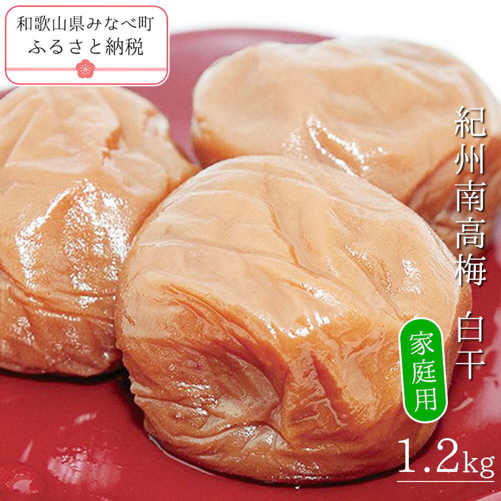 【ふるさと納税】紀州南高梅白干〔家庭用〕 1.2kg | 訳