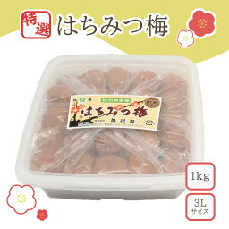 【ふるさと納税】【特選】はちみつ梅3L以上 1kg | 梅干 うめぼし 南高梅 はちみつ 蜂蜜 和歌山