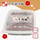【ふるさと納税】【特選】しそ漬け梅1kg 3L以上 2kg(1kg×2個) | 梅干 うめぼし 南高梅 しそ梅干 紫蘇 和歌山