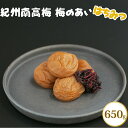 【ふるさと納税】紀州南高梅 梅のあい はちみつ 650g | 梅干し 梅干 南高梅 梅 ウメ うめ はちみつ梅