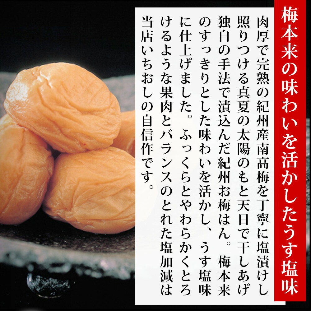 【ふるさと納税】紀州お梅はん | 梅干 梅干し 特選 紀州 南高梅 ウメ うめ うす塩味
