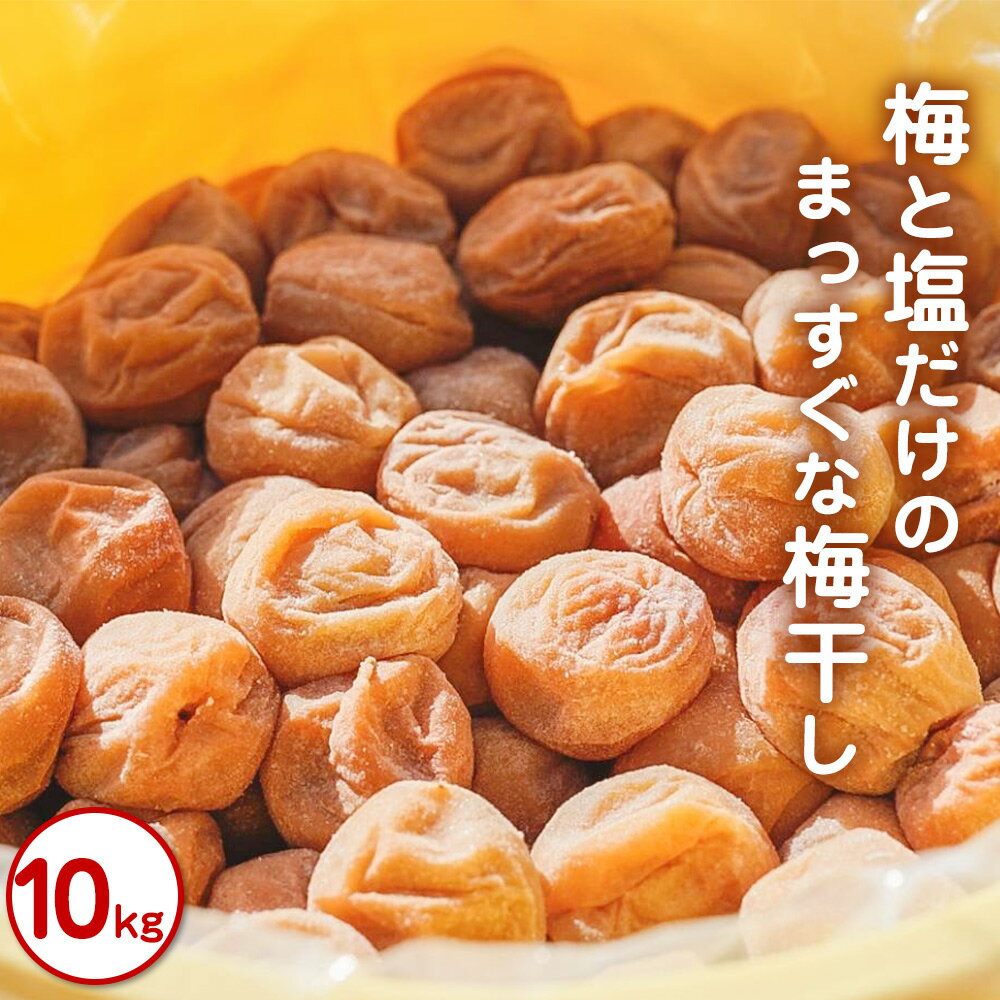 【ふるさと納税】梅と塩だけのまっすぐな梅干し 10kg | 《日本一の梅の産地》 大容量 自家農園 和歌山...