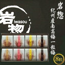 【ふるさと納税】岩惣 紀州南高梅一粒梅 8粒 160g | 紀州 和歌山 みなべ町 南高梅 梅干し うめ 梅干 贈り物 ギフト 贈答品