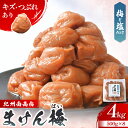 【ふるさと納税】訳あり梅干し まけん梅 梅と塩だけ 4kg(500g×8)| 訳あり 梅干 紀州南高梅 南高梅 梅 うめ ウメ 塩 ご家庭用