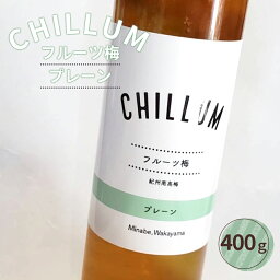 【ふるさと納税】CHILLUM フルーツ梅プレーン | 希釈用 梅シロップ 梅ジュース 梅ドリンク 梅サワー 梅ソーダ