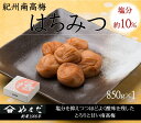 【ふるさと納税】紀州南高梅 はちみつ(塩分約10%) 850g | 南高梅 梅 うめ ウメ 梅干し はちみつ梅 甘口 塩分控えめ