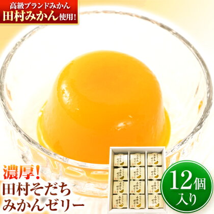 30位! 口コミ数「0件」評価「0」濃厚！ 田村そだちみかんゼリー 12個 株式会社魚鶴商店《30日以内に出荷予定(土日祝除く)》和歌山県 日高川町 オレンジゼリー ゼリー 田･･･ 