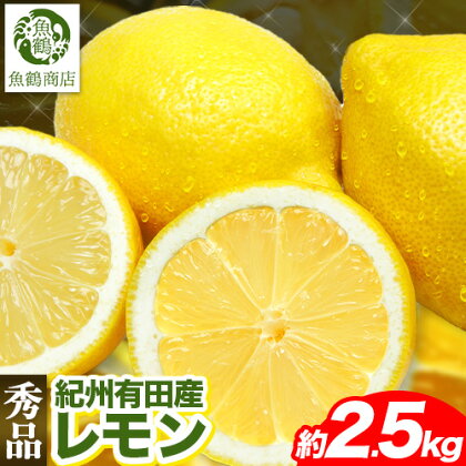 【ふるさと納税】【秀品】紀州 有田産 レモン 約 2.5kg 魚鶴商店《3月上旬-3月中旬頃出荷》和歌山県 日高川町 柑橘 レモン れもん lemon 果物 有田 はちみつレモン 【ふるさと納税】【秀品】紀州 有田産 レモン 約 2.5kg 魚鶴商店《3月上旬-3月中旬頃出荷》和歌山県 日高川町 柑橘 レモン れもん lemon 果物 有田 はちみつレモン