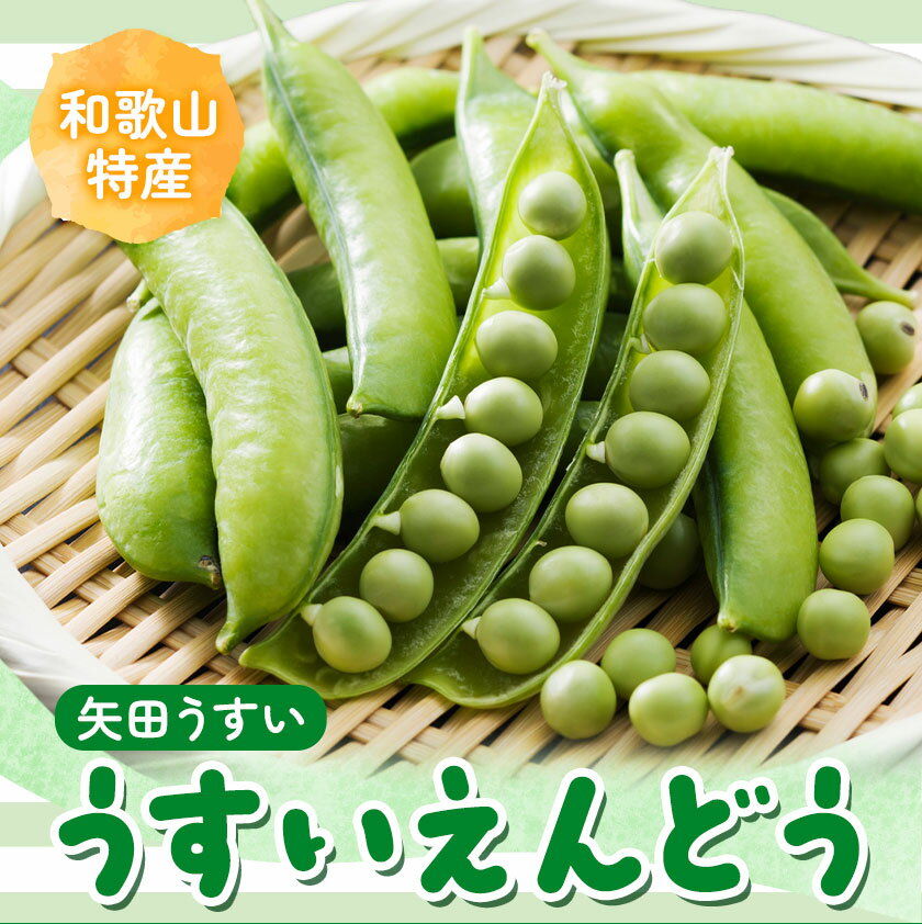 【ふるさと納税】うすいえんどう 選べる 内容量 約1kg or 約2kg うえやまファーム《4月上旬-5月下旬頃出荷》和歌山県 日高川町 旬 新鮮 豆 矢田うすい グリーンピース 和歌山特産 豆ごはん 露地栽培 送料無料 ほくほく