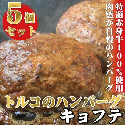 牛100％使用 世界三大料理のトルコの本格ハンバーグ5個セット（200g（ソース含む）×5） ギフト 贈答にも 牛肉 肉料理 惣菜 ハンバーグ | 和歌山 白浜町 お取り寄せグルメ ハンバーグ おかず お惣菜 レンジ 温めるだけ レンチン 冷凍食品 簡単調理 惣菜