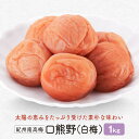 【ふるさと納税】紀州南高梅 口熊野(白梅)1kg 塩分約22%
