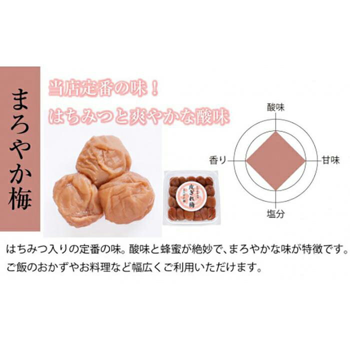 【ふるさと納税】はちみつ梅干　紀州南高梅 産地直送　訳あり　皮切れ500g　まろやか梅 | 梅干 食品 加工食品 人気 おすすめ 送料無料