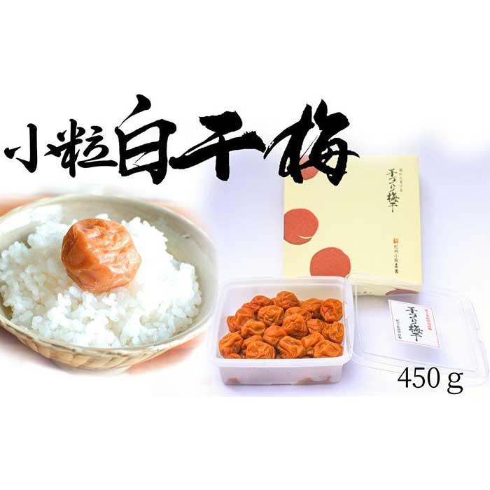 【ふるさと納税】無添加 白干梅（小粒450g）紀州南高梅【梅農家厳選　手づくり梅干】