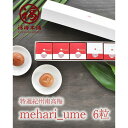【ふるさと納税】紀州南高梅 超大粒 mehari_ume6粒 | 梅干 食品 加工食品 人気 おすすめ 送料無料
