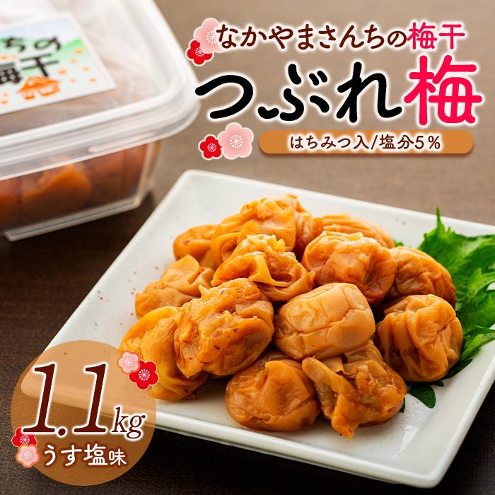 14位! 口コミ数「1件」評価「5」なかやまさんちの梅干（1.1kg×1箱）うす塩（はちみつ入）塩分5％【訳あり】【つぶれ梅】 | 梅ぼし うめぼし うめ干し うめ 南高梅 蜂･･･ 