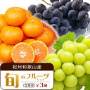 【ふるさと納税】【8・9・12月 全3回 定期便 】紀州和歌山産旬のフルーツセット(種なし巨峰・シャインマスカット・みかん)【UT122】 | フルーツ 果物 ...