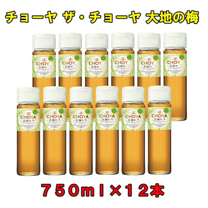 【ふるさと納税】チョーヤ ザ・チョーヤ 大地の梅 15°750ML 12本 | 楽天ふるさと 納税 和歌山県 和歌山 上富田町 梅酒 チョーヤ梅酒 酒 お酒 アルコール飲料 まとめ買い チョーヤ ドリンク 飲料 飲み物 梅 うめ ウメ プレゼント ギフト 贈り物 美味しい CHOYA