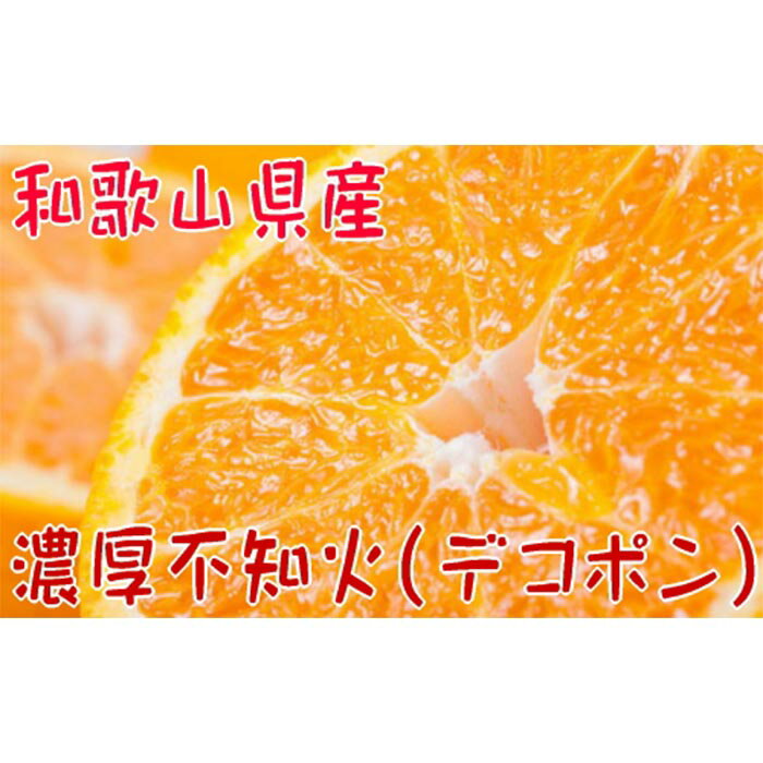 【ふるさと納税】【北海道・沖縄配送不可】【農家直送】濃厚不知火（デコポン）（ご家庭用）約3kg | 和歌山県 和歌山 上富田町 楽天ふるさと 納税 お取り寄せ 不知火 しらぬい 柑橘 柑橘類 フルーツ 果物 くだもの ご当地 特産品 名産品 でこぽん 自宅用 産地直送 みかん