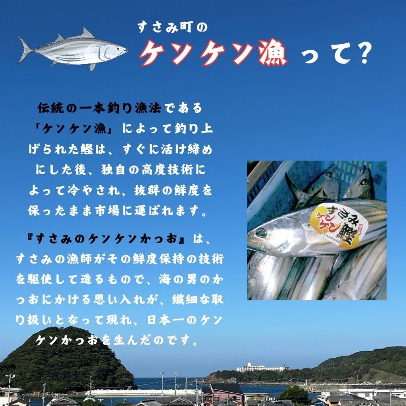 【ふるさと納税】すさみの熟成ケンケン鰹のたたき　約500g/カツオ かつお タタキ 和歌山 すさみ町 冷凍 新鮮