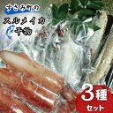 【ふるさと納税】すさみ町のスルメイカと干物のセット（スルメイカ×1匹 、干物×6枚【あじ開き×3 、さんまみりん干し×3 】）/ いか スルメ するめいか アジ 鯵 サンマ 秋刀魚 詰め合わせ