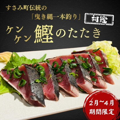 ＼令和6年初カツオ／2月～4月限定 すさみケンケン鰹のたたき 約500g～600g/ カツオ かつお 刺身 タタキ 天然 初ガツオ 初鰹