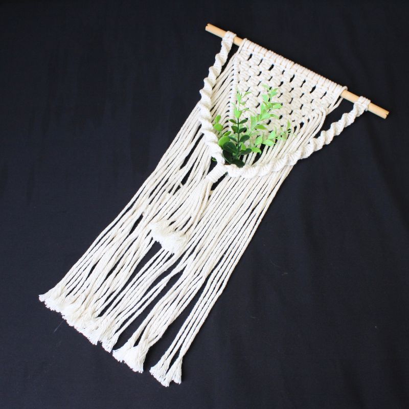 マクラメ タペストリー / マクラメ編み 壁掛け 手織り 敷物 雑貨 手作り ハンドメイド
