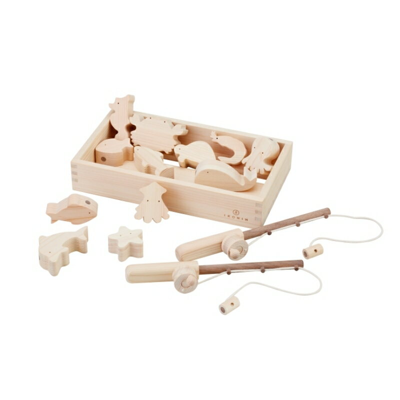 【ふるさと納税】IKONIH ( アイコニー ) 魚釣りセット/ おもちゃ 子供 こども オモチャ 玩具 プレゼント お祝い 木 出産祝い 安全 オーガニックトイ ファーストトイ 魚 釣り 遊び ままごと 釣り具