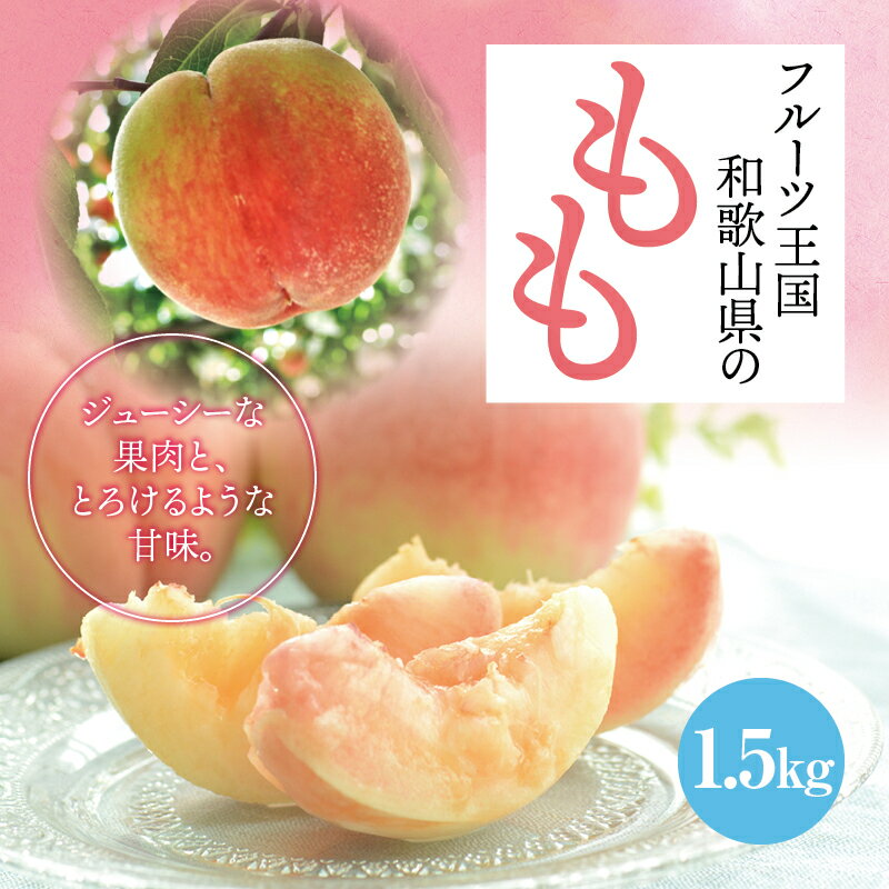 [数量限定][和歌山ブランド][厳選]和歌山のこだわり桃 約1.5kg(5〜6玉)/ もも フルーツ 果物 和歌山