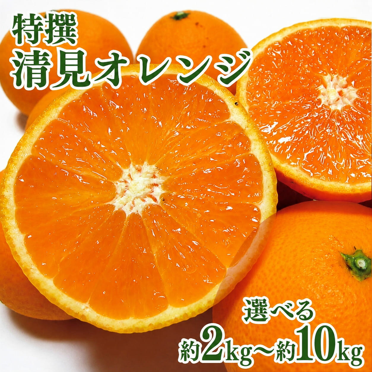 [先行予約][2027年2月下旬〜5月上旬頃に順次発送予定] 特選 完熟 清見 オレンジ [選べる容量]※北海道・沖縄・離島配送不可