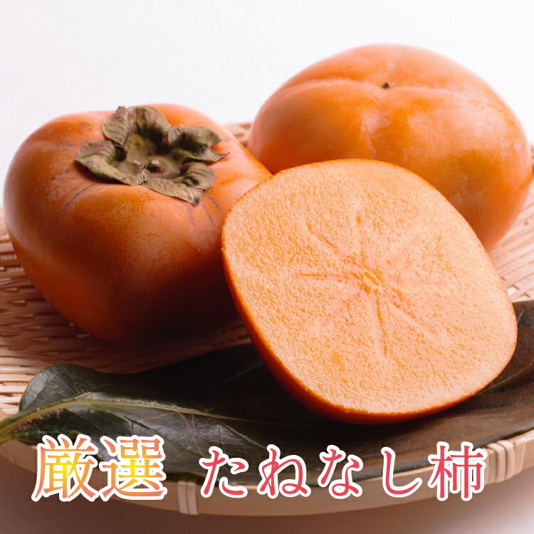 ＜10月より発送＞厳選たねなし柿2kg+60g（傷み補償分） 【刀根早生・平核無柿・富有柿】