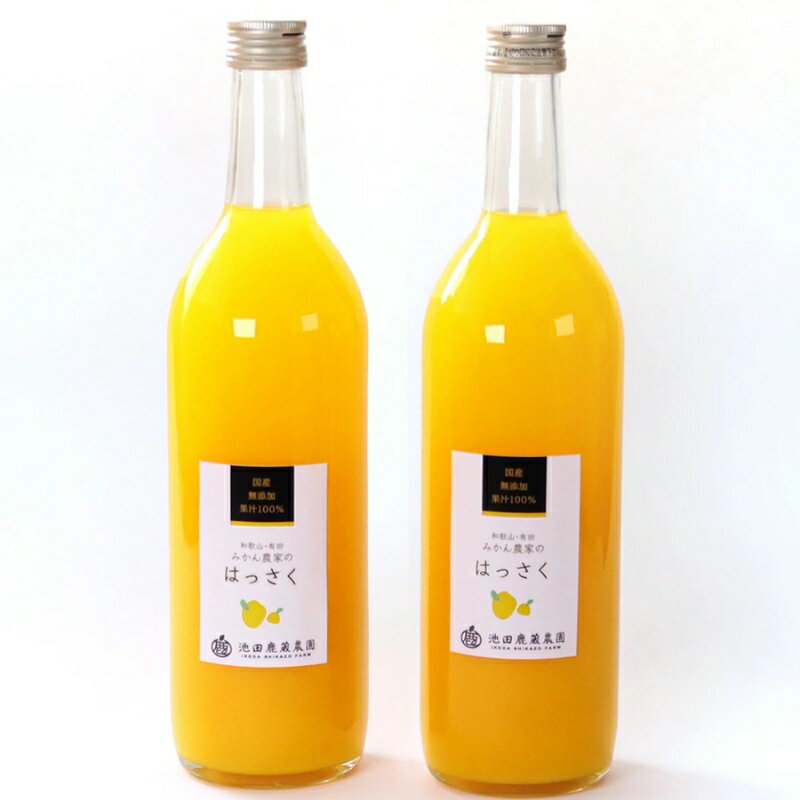 無添加はっさくジュース720ml 選べる本数 / 和歌山 ミカン 濃厚 ドリンク