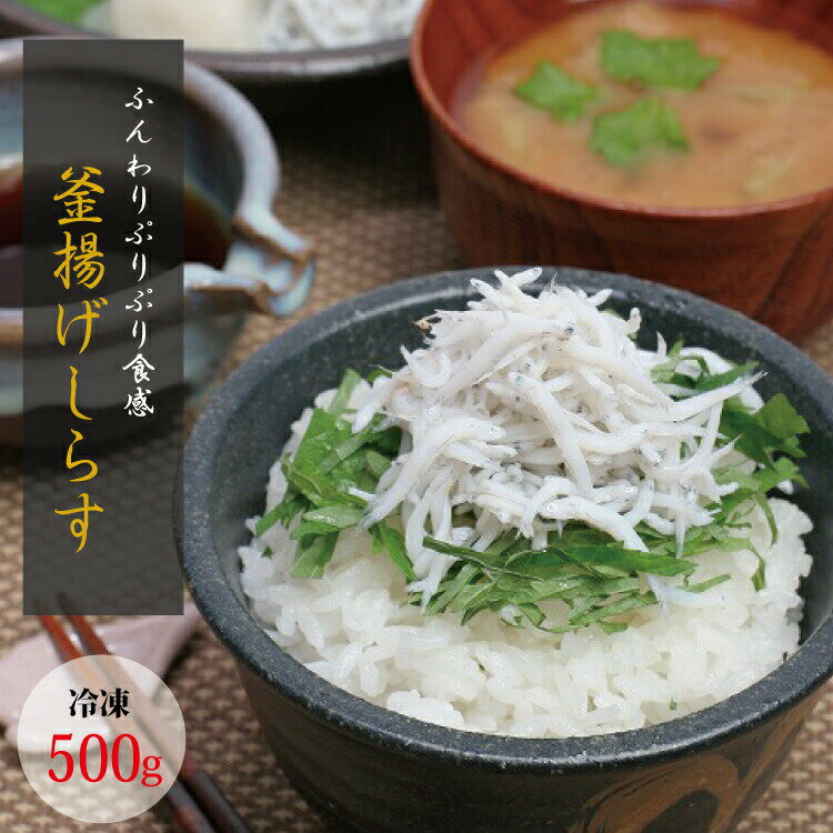 【ふるさと納税】茹でたて釜揚げしらす　500g【冷凍】