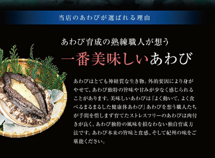 【ふるさと納税】極上！紀州蝦夷鮑×19〜20個　五つ星旅館にも出荷される極上アワビ＜配達日指定OK＞