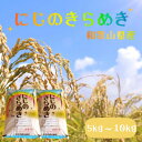 【ふるさと納税】 お米 令和7年産 【先行予約】 【数量限定】 にじのきらめき 和歌山県産 選べる容量 5kg 10kg / 産地直送 米 こめ ご..
