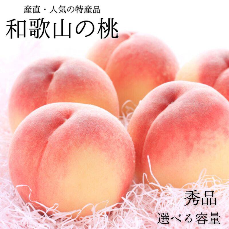 和歌山の桃 秀品 [選べる容量] / もも フルーツ 果物 甘い ジューシー くだもの お取り寄せ 夏ギフト 人気 贈り物 贈答 プレゼント お中元 和歌山 モモ [選べる容量] [産直・人気の特産品] ※2025年6月下旬〜8月上旬頃順次発送