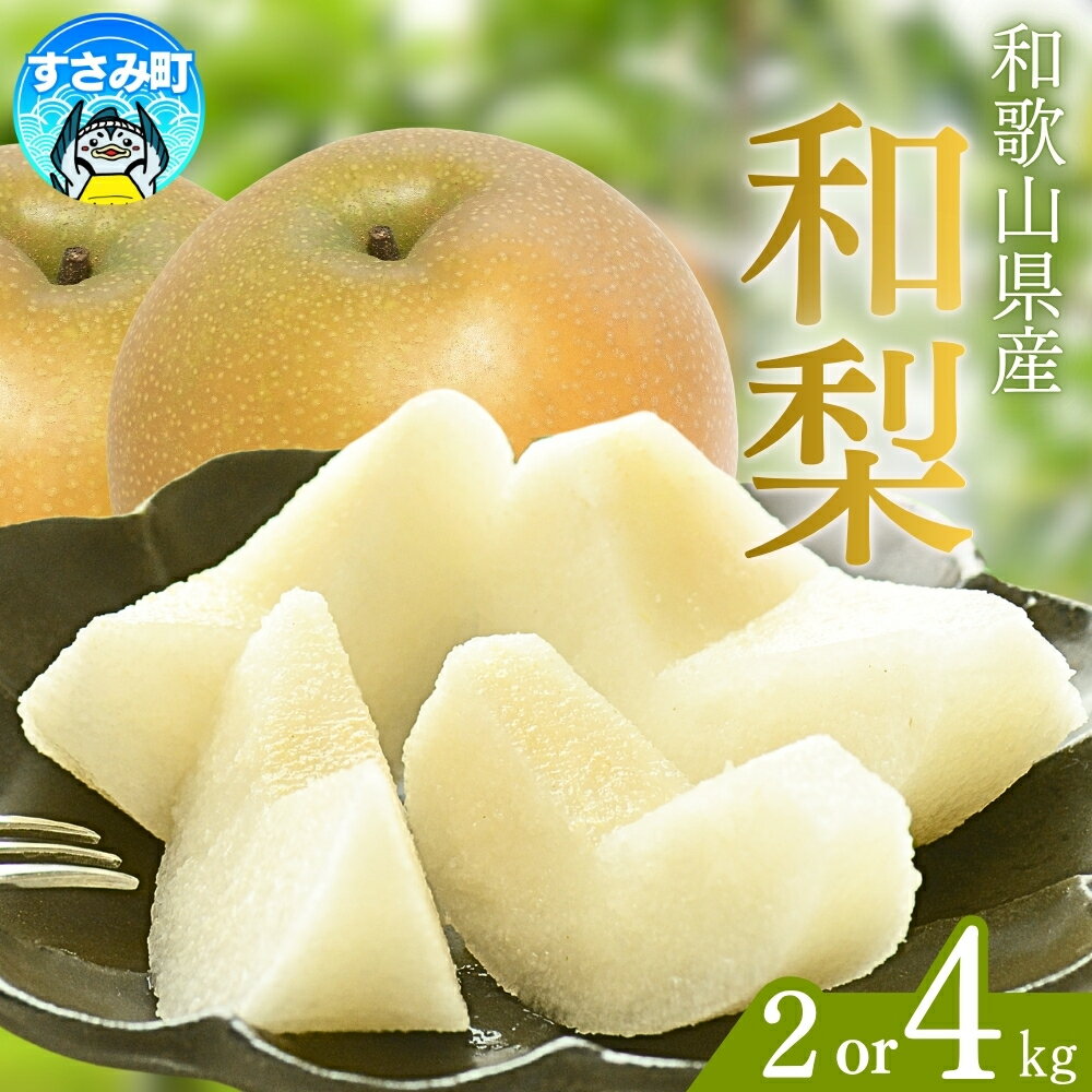 【ふるさと納税】 梨 【先行予約】 [数量限定] 和歌山県産の梨 【選べる容量】 【約2kg 約4kg】 (品種おまかせ) ※2026年8月下旬～2026年9月下旬頃に順次発送予定 （お届け日指定不可） / 和歌山 果物 なし ナシ 梨 フルーツ おすすめ 限定 ふるーつ スイーツ くだもの