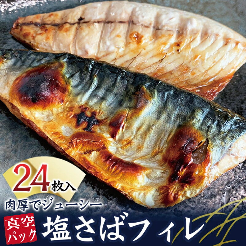 塩さばフィレ 24枚入(真空パック入)/さば サバ 鯖 フィレ 切り身 切身 魚 海鮮 焼き魚 おかず