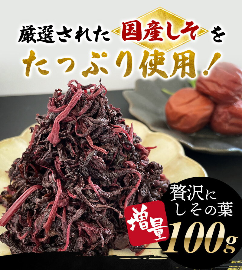 【ふるさと納税】紀州南高梅 しその葉たっぷり しそ梅干 1.2kg 塩分約8%/梅 梅干 梅干し うめ ウメ 南高梅 しそ梅 しそ梅干 紫蘇 大容量 たっぷり お得 ご飯のお供 ご家庭用 ご自宅用 贈答 お中元 お歳暮 人気 健康