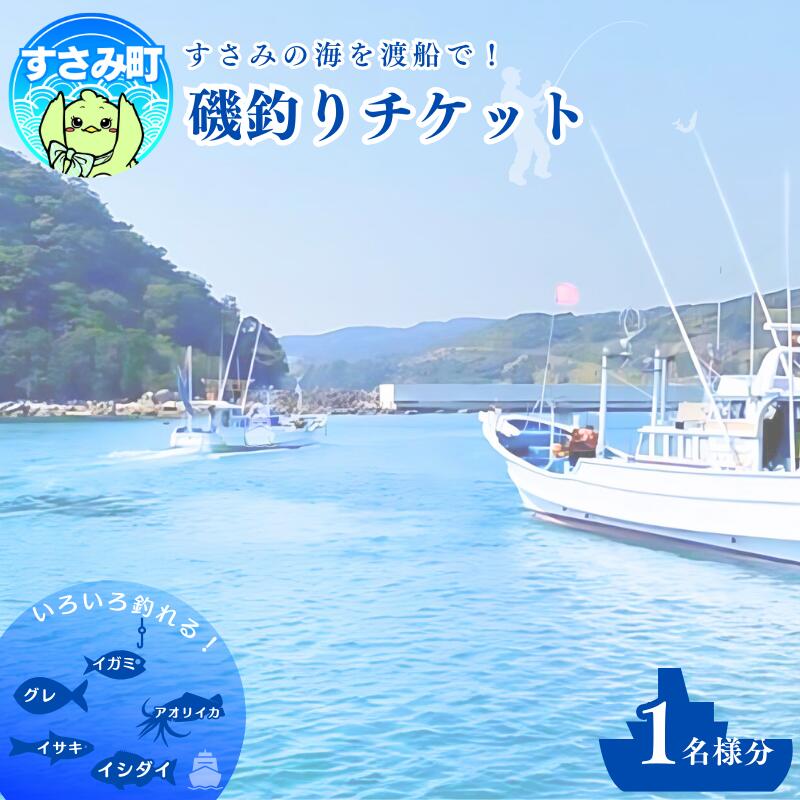 すさみ沖磯渡船チケット(1名様分)