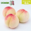 【ふるさと納税】和歌山県産　桃　3玉～4玉 約1kg　秀品　