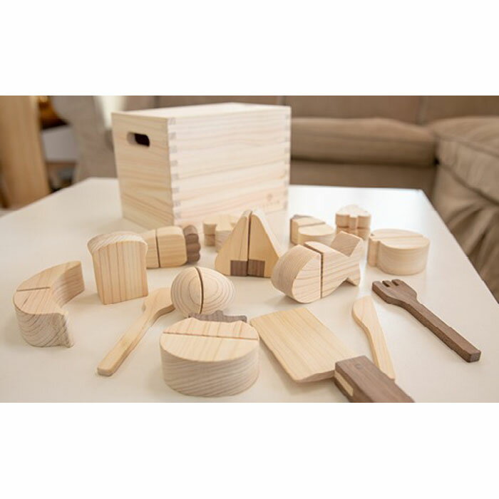 【ふるさと納税】檜 おもちゃ IKONIHアイコニー 食材セット | 木 玩具 女の子 男の子 和歌山県 和歌山 那智勝浦町 オモチャ 木製玩具 木製 木のおもちゃ 幼児 保育園 幼稚園 出産祝い 誕生日プレゼント ごっこ遊び ままごと キッチン おままごと おままごとセット 食材