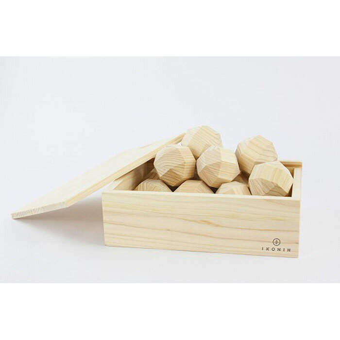 【ふるさと納税】檜 おもちゃ IKONIHアイコニー 26面体ブロック | 木 玩具 女の子 男の子 和歌山県 和歌山 那智勝浦町 オモチャ 木製玩具 木製 木のおもちゃ 幼児 保育園 幼稚園 出産祝い 誕生日プレゼント ベビートイ ベビー玩具 ベビーギフト 赤ちゃん ベビーグッズ ベビー