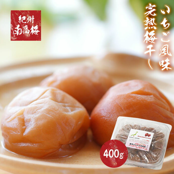 紀州南高梅使用 いちご風味完熟梅干し 400g[TM154] | 和歌山県 和歌山 那智勝浦町 紀州梅 梅干し 梅干 梅 うめ ウメ 返礼品 名産品 特産品 お土産 ご飯のお供漬け物 漬物 酒のつまみ おつまみ 酒の肴 取り寄せ グルメ