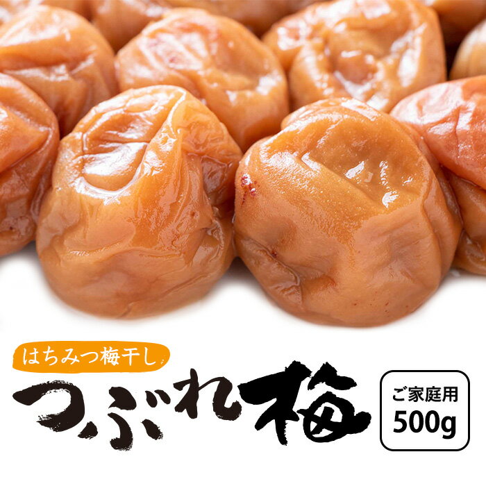 【ふるさと納税】はちみつ梅干し つぶれ梅（ご家庭用）500g《紀州南高梅》 | 和歌山県 和歌山 那智勝浦町 梅干し はちみつ 蜂蜜 梅干 うめ 梅 ご飯のお供 ごはんのおとも ごはんのお供 ご飯のおとも お取り寄せグルメ お弁当 おかず 名産品 特産品 返礼品 蜂蜜梅干し