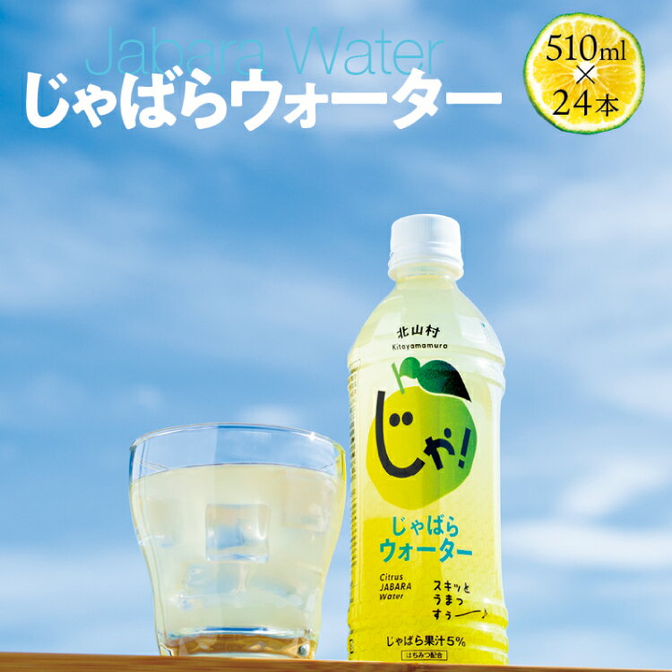 【ふるさと納税】夏場の水分補給、熱中症対策にも★じゃばらウォーター510ml 1ケース（24本）