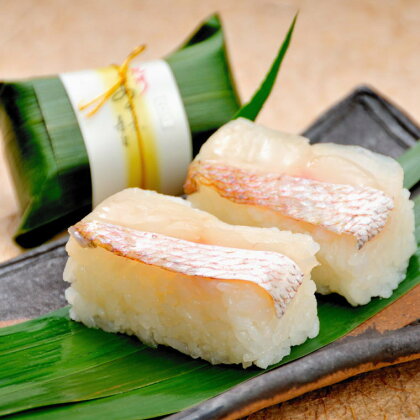 紀州和歌山のあせ葉寿司鯛と鮭 各7個ずつ【化粧箱入り】