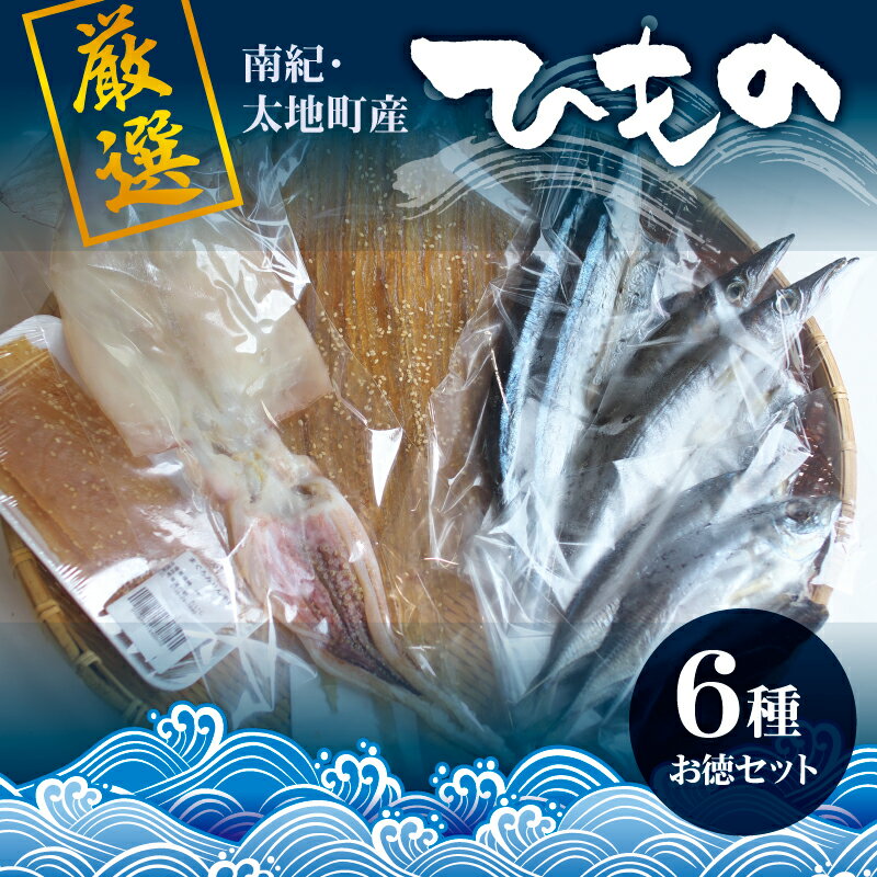 厳選干物 6種セット 創業80年！地元で愛される人気の干物 Bセット（アジ開き×2枚、カマス開き×2枚、サンマ開き×2枚、タチウオみりん干し×100g、マグロみりん干し×100g、スルメ） ／ひもの 詰め合わせ 干物 冷凍 あじの開き みりん干し 干物詰合せ